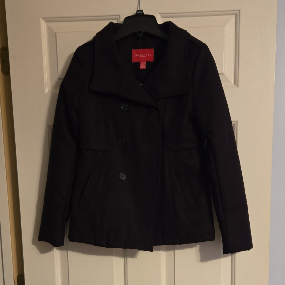 Elegant Black Double-Breasted Jacket